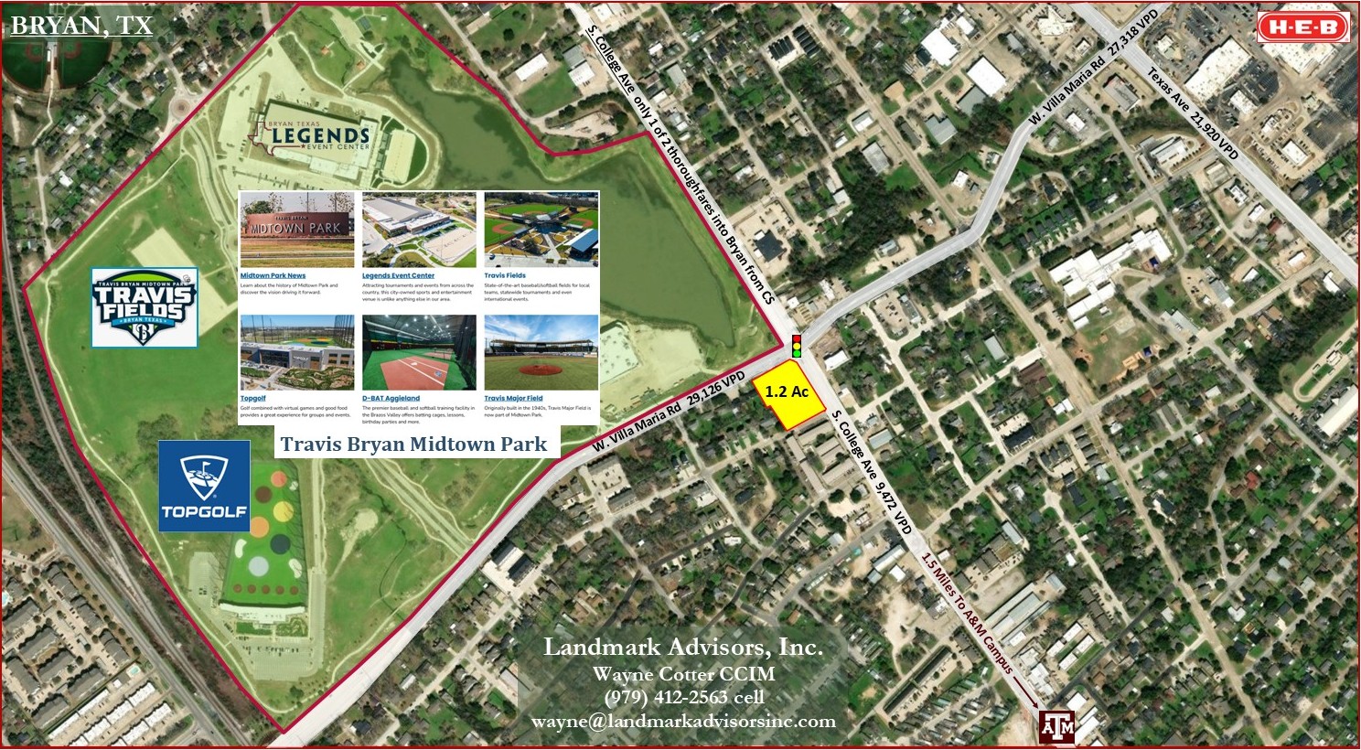 1.2 Acres @ Midtown Park Bryan, Texas