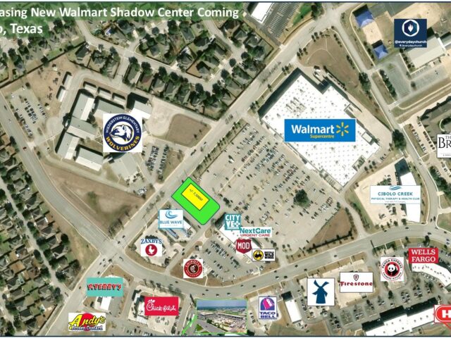 New 3-Tenant Walmart Shadow Center Coming to Cibolo, Texas